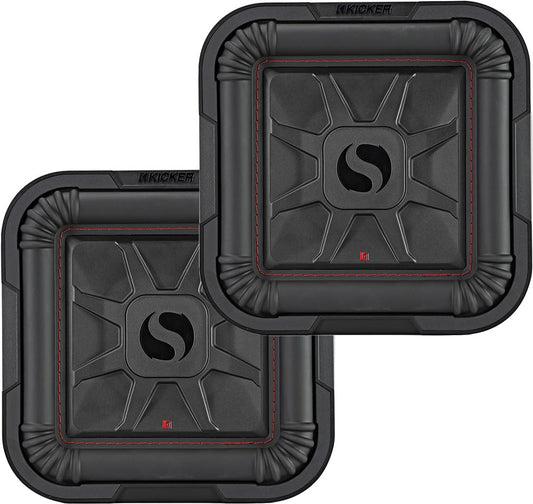 KICKER Subwoofer Paquete de 2 artículos: 10" Solo-Baric L7T Subwoofers DVC 4-ohm (par) - 2X 46L7T104 Subs