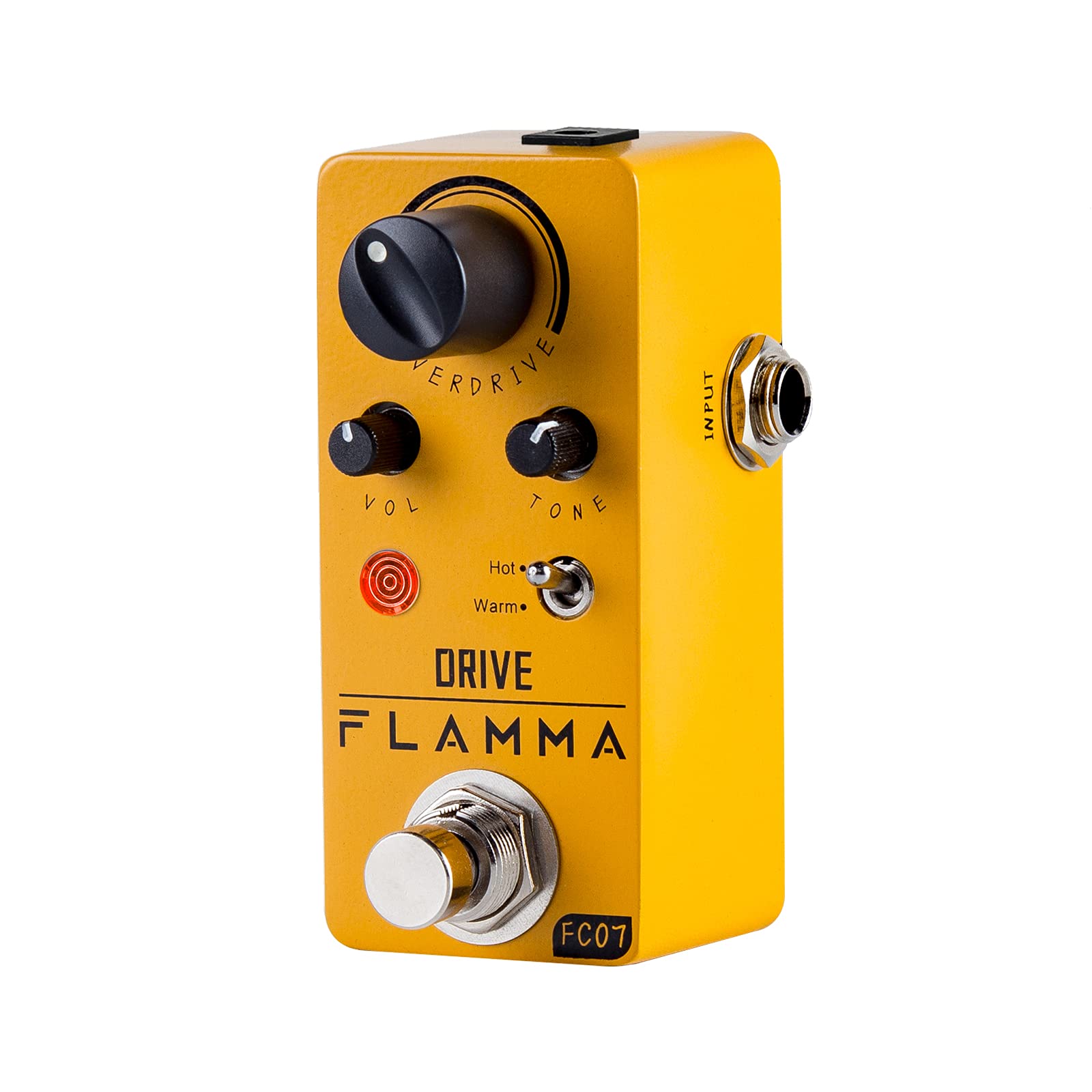 Pedal de Sobremarcha FLAMMA FC07 Rojo con 2 Modos para Guitarra Eléctrica