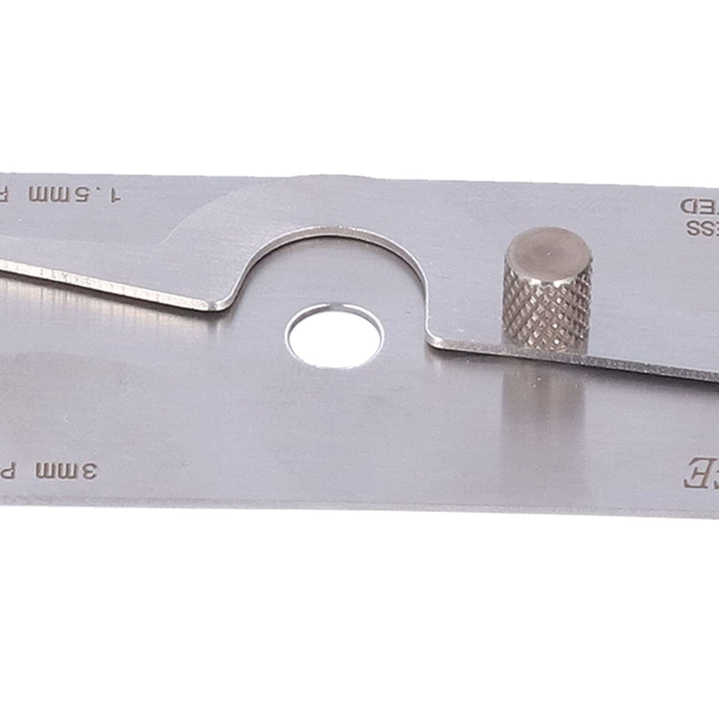 Calibrador de Soldadura Herramienta de Medición de Soldadura de Inspección de Pulgada de Corte Rebajado de Acero Inoxidable V ‑ WAC con Bolsa Negra(Metric System) Medidores de profundidad