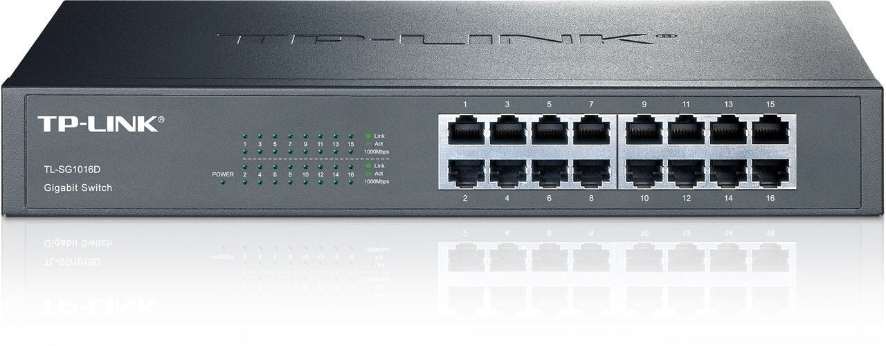 TP-LINK TL-SG1016D 16-Port Gb Switch Switch Networking Accessory