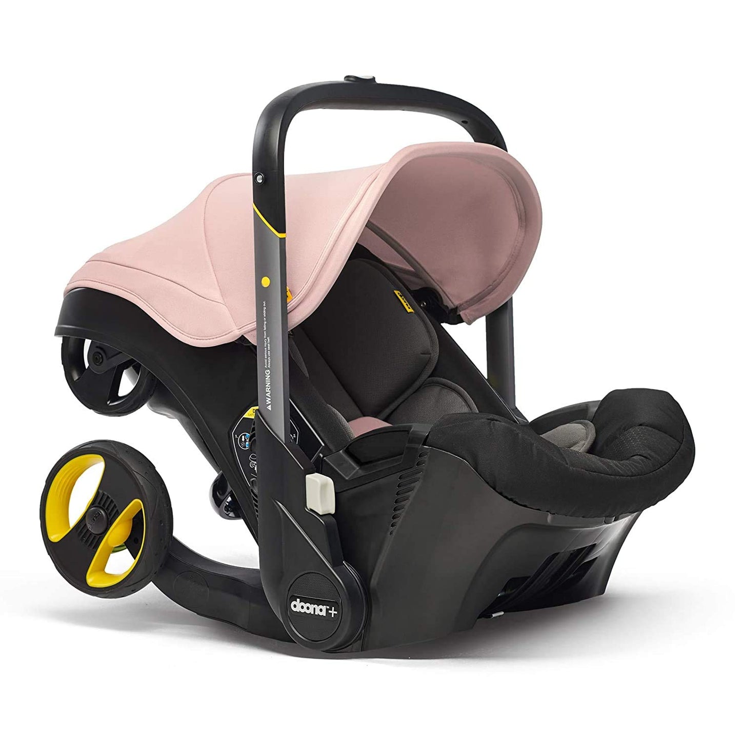 Doona Auto-Asiento Infantil y Base con Pasador, Asiento Orientado Hacia Atrás. Cambia a Carriola en Cuestión De Segundos. Útil y Práctico (Rosa Blush)