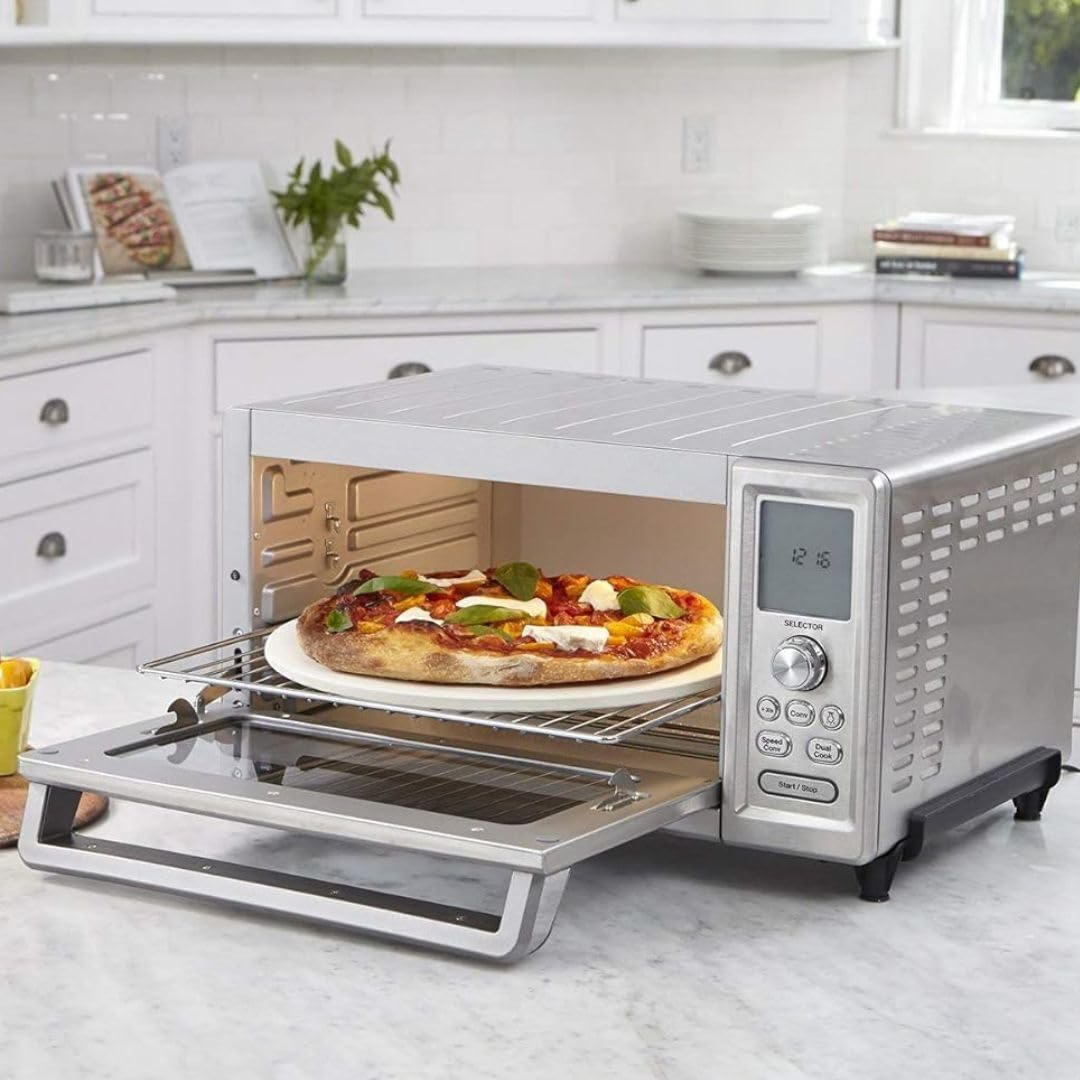 Cuisinart TOB-260N1 Horno tostador de convección de chef, 20.8 pulgadas de largo x 17.9 pulgadas de ancho x 11.4 pulgadas de alto, acero inoxidable