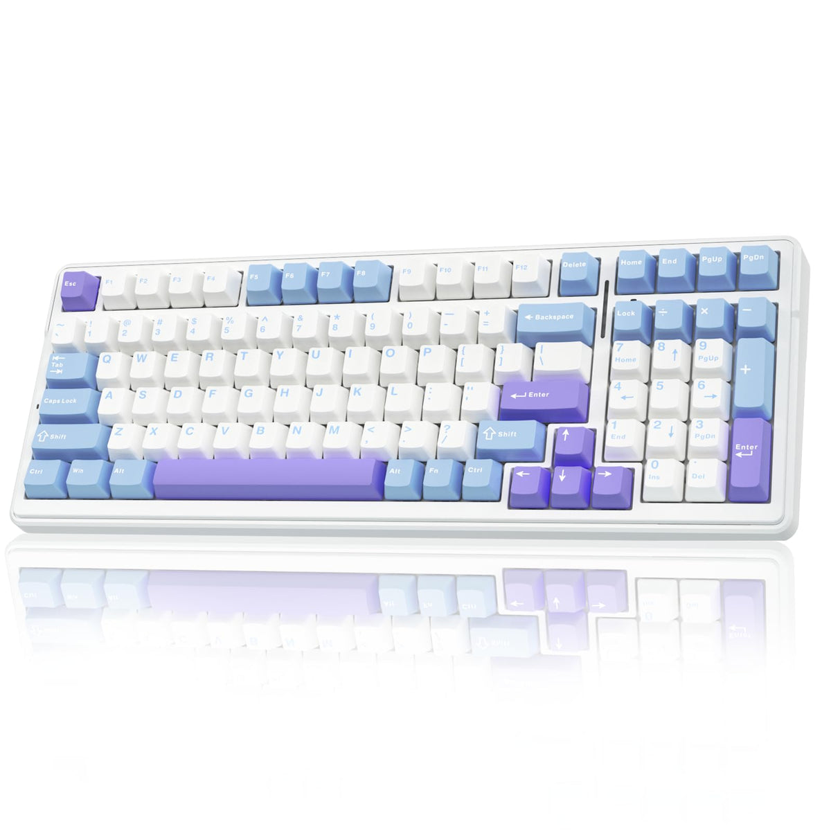 Teclado Mecánico Inalámbrico Aula F99 RGB Personalizable para PC/Tablet/Xbox/PS4/PS5