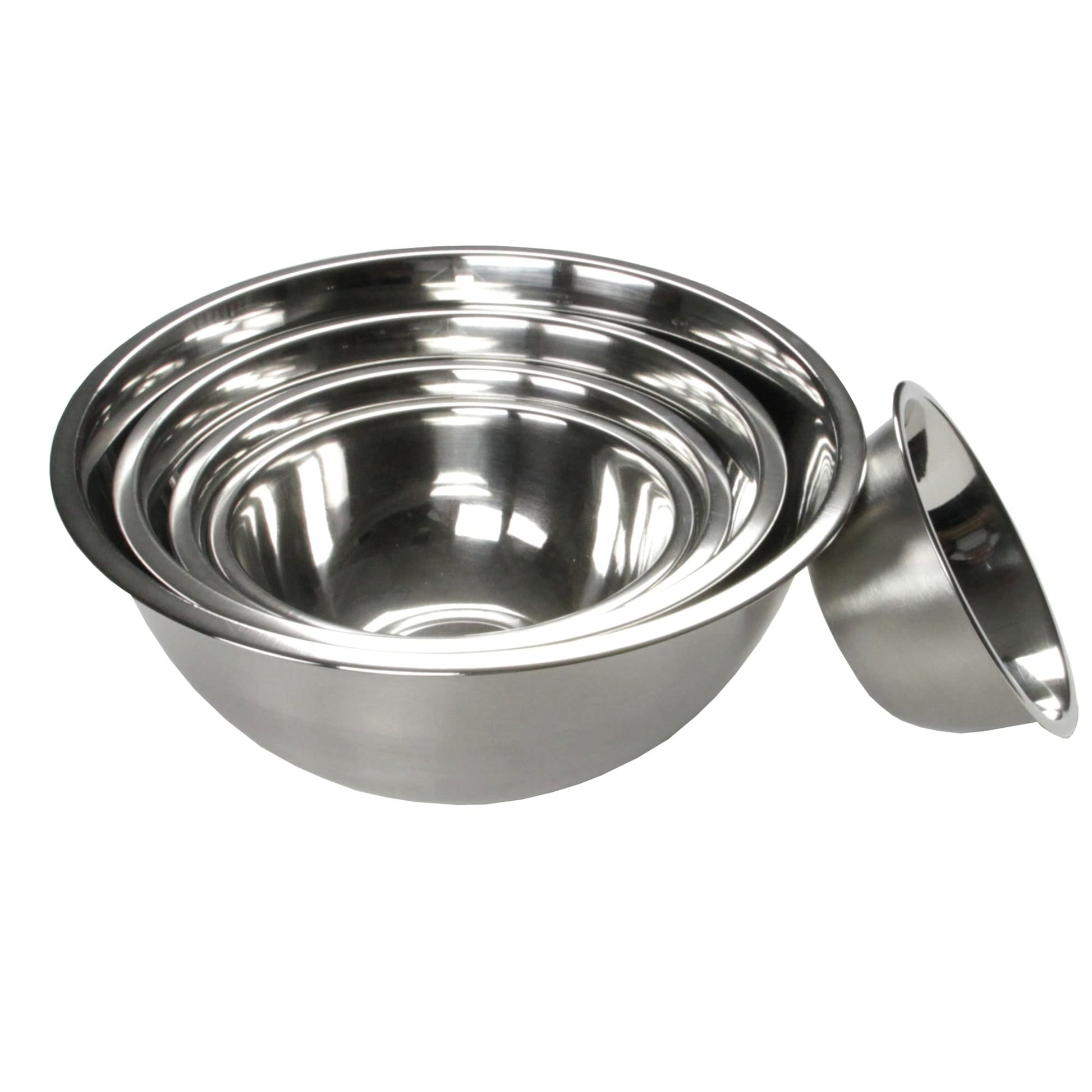 Chef Craft - tazón para mezclar cepillado, 5 cuartos de galón, acero inoxidable