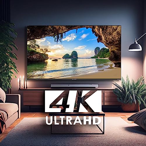 Sharp 4K Smart LED TV de 50" - Roku TV con WiFi