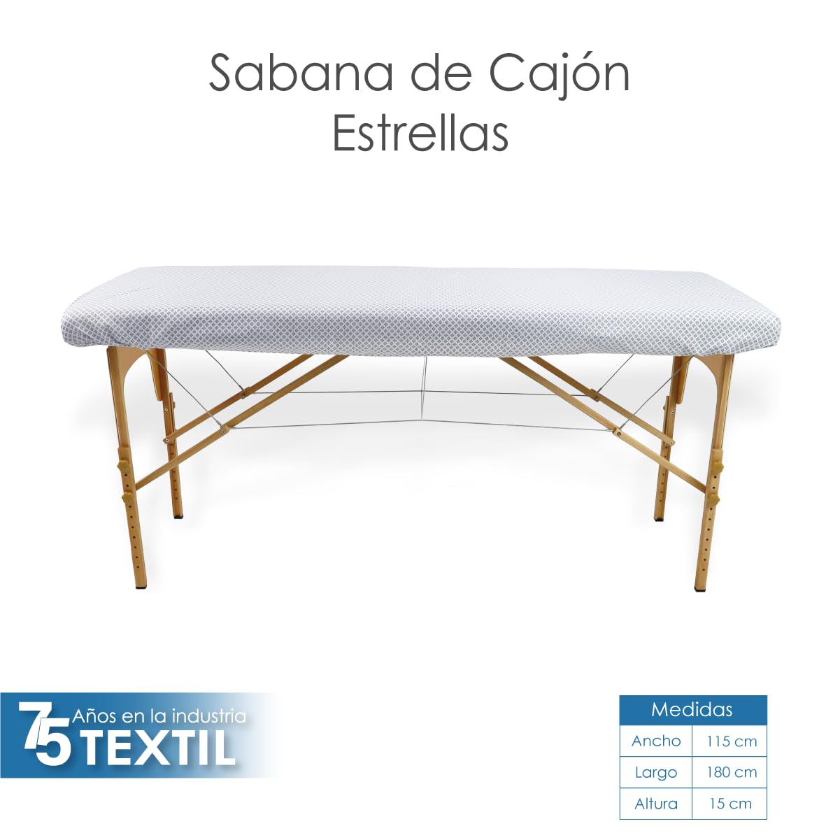 La Nueva Perla Juego Sabana Camilla Masaje Spa Exploracion Microfibra Color (Estrellas, 1 Juego (2 Piezas))