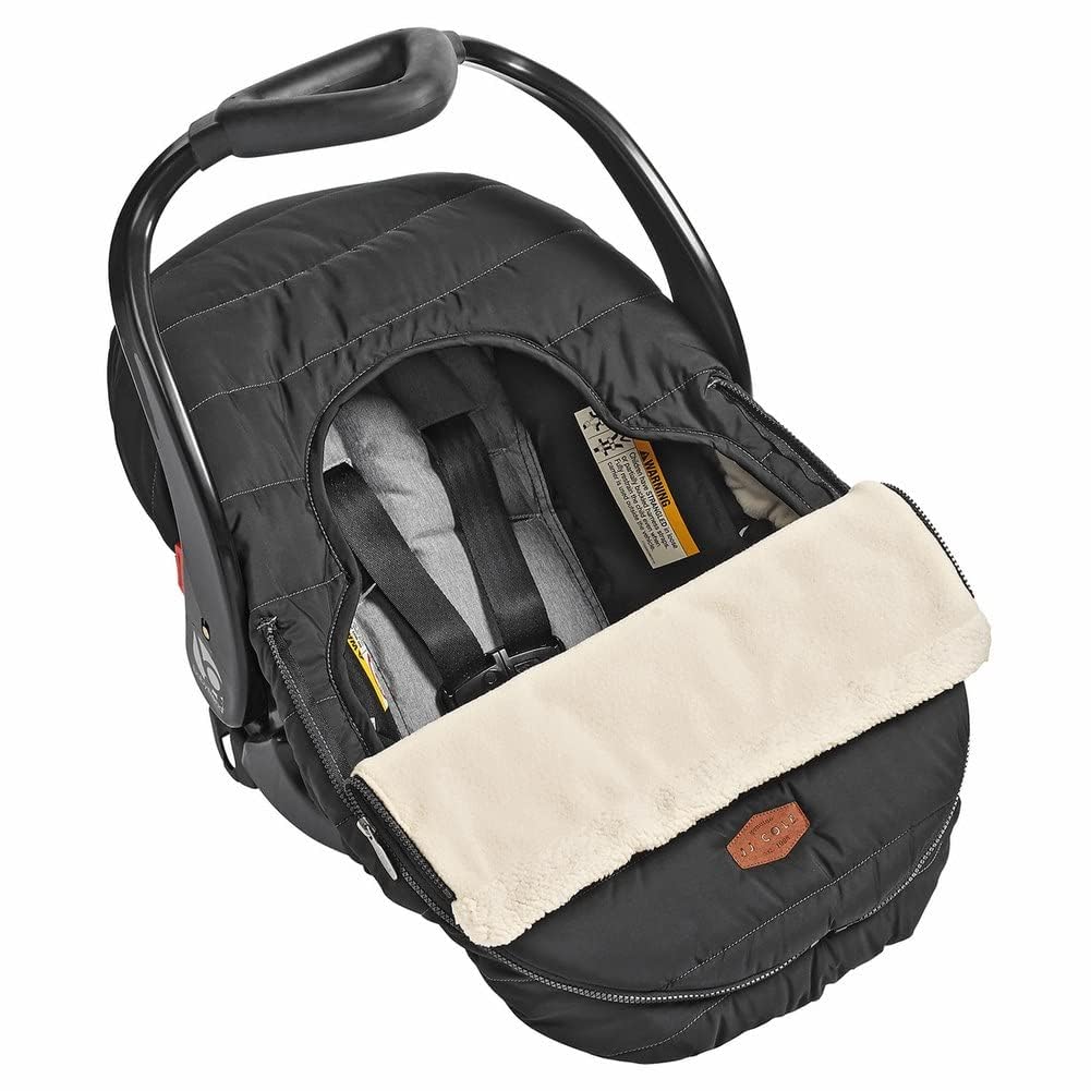 JJ Cole - Funda de Asiento de Coche de Invierno para Bebé o Carriola, Con Forro Sherpa Cálido