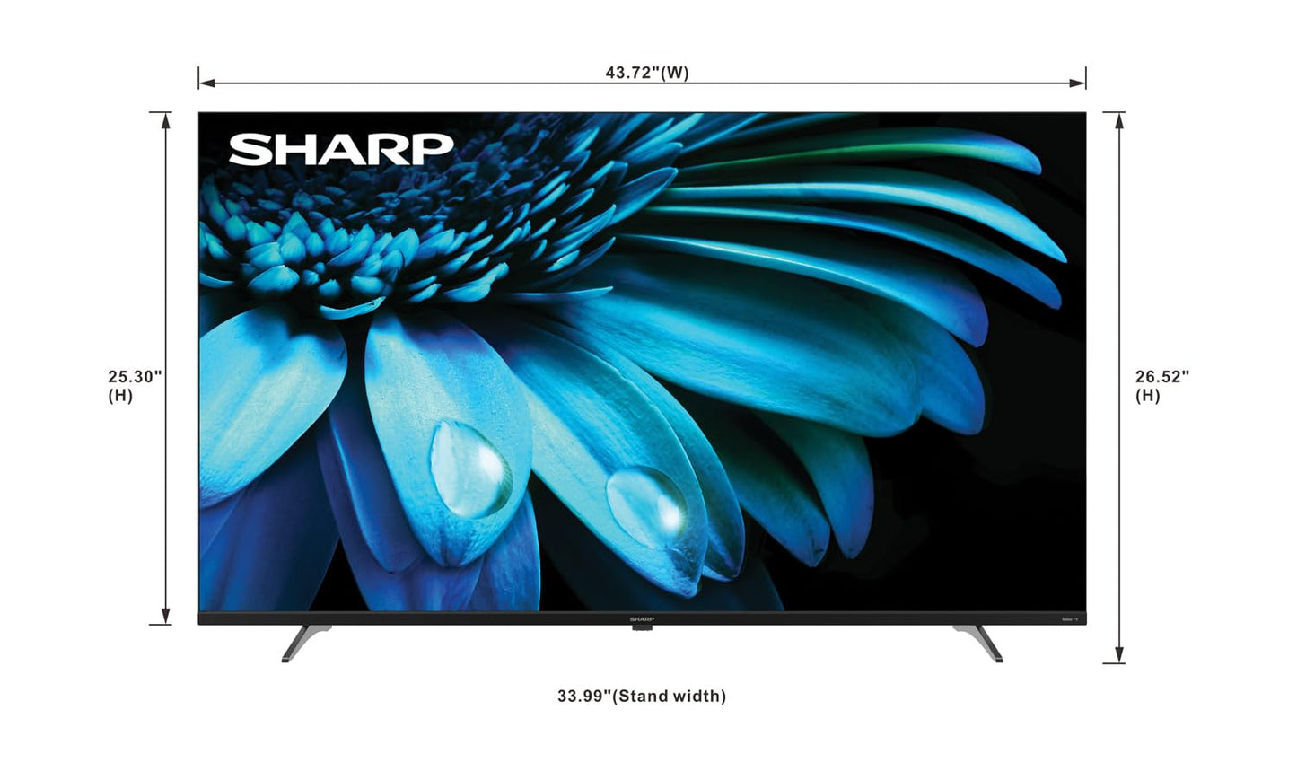 Sharp 4K Smart LED TV de 50" - Roku TV con WiFi