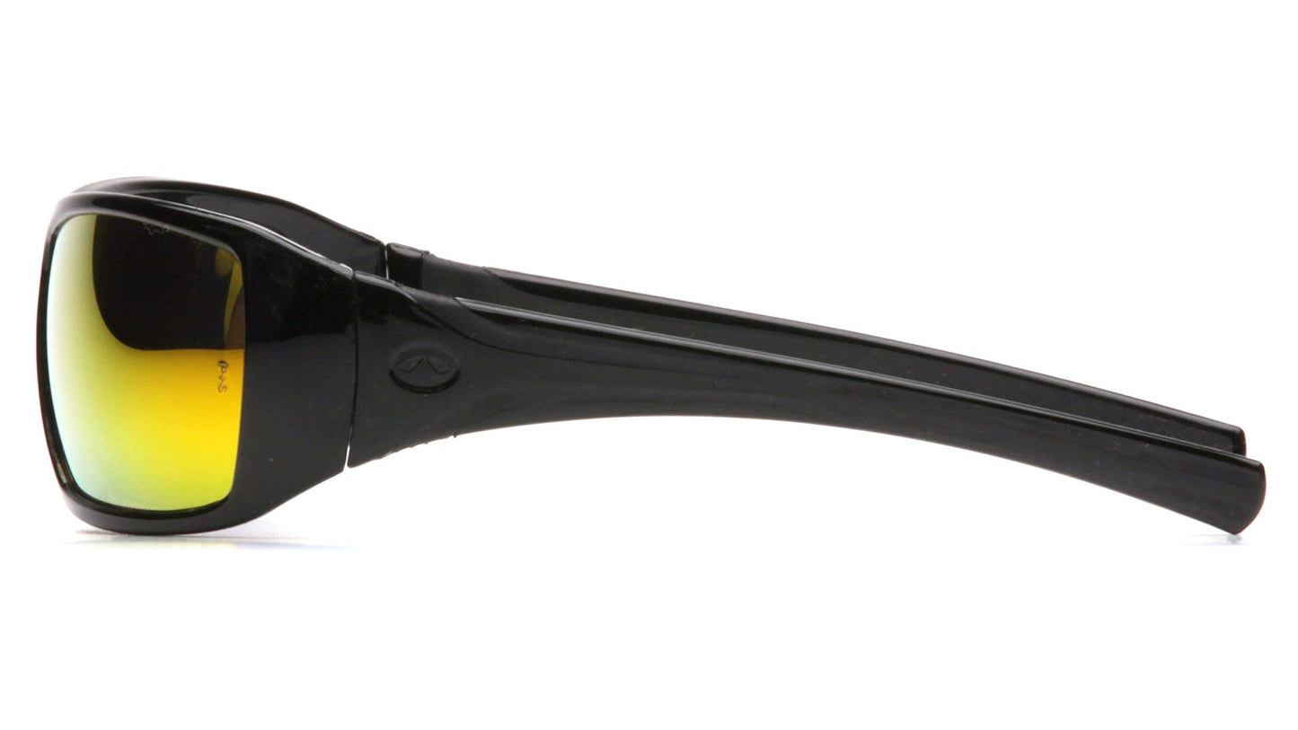 Anteojos de Seguridad Pyramex Goliath Negro Naranja Hielo