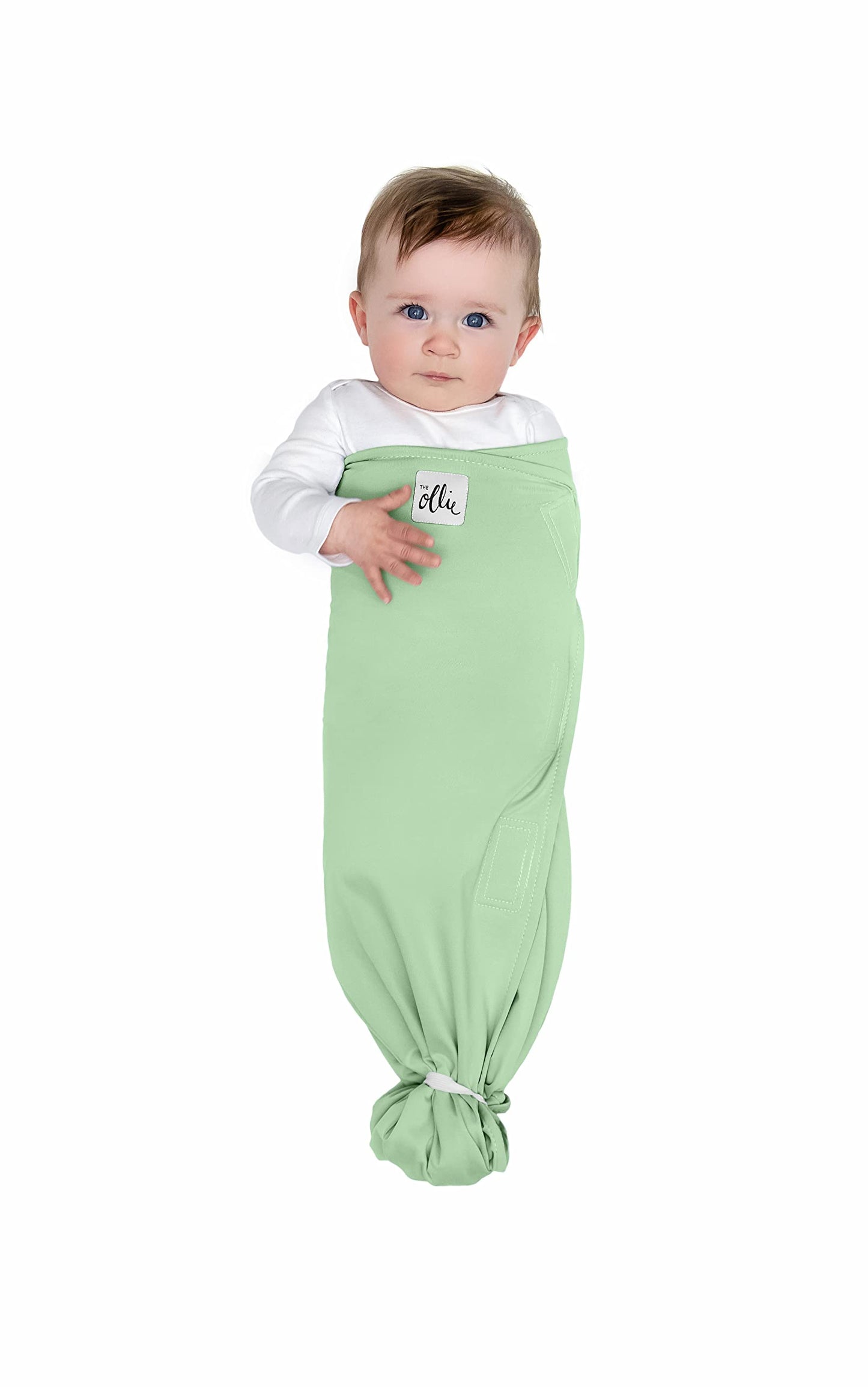 The Ollie Swaddle -- Helps to Reduce The Moro (Startle) Reflex -- Made from a Custom Designed Moisture-Wicking Material (Meadow)