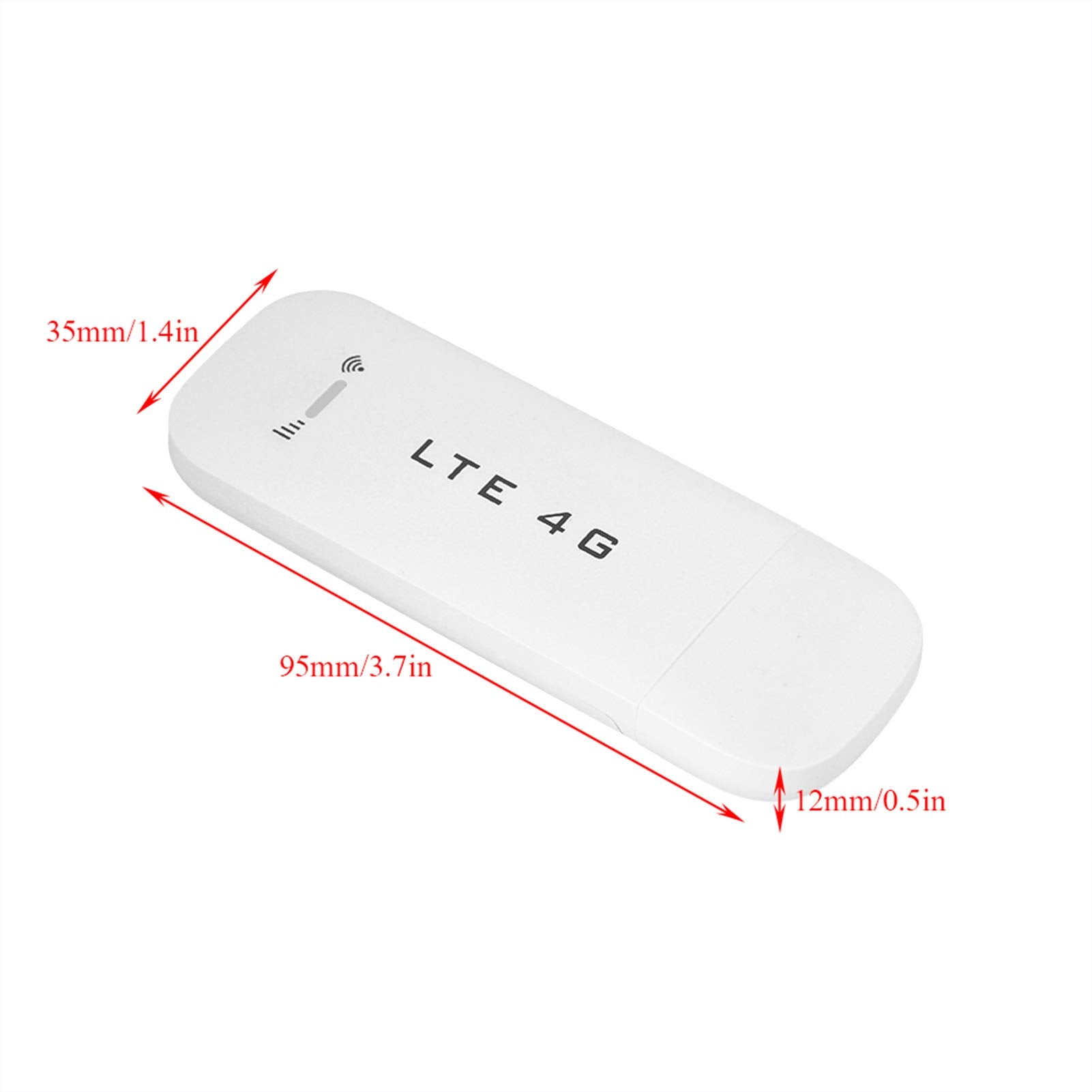 ASHATA 4G/ 3G Dongle,100 Mbps USB Dongle Router Móvil de Punto de Acceso Portátil,Con/sin Función WiFi (Opcional),Hotspot de la red inalámbrica(con Wifi)