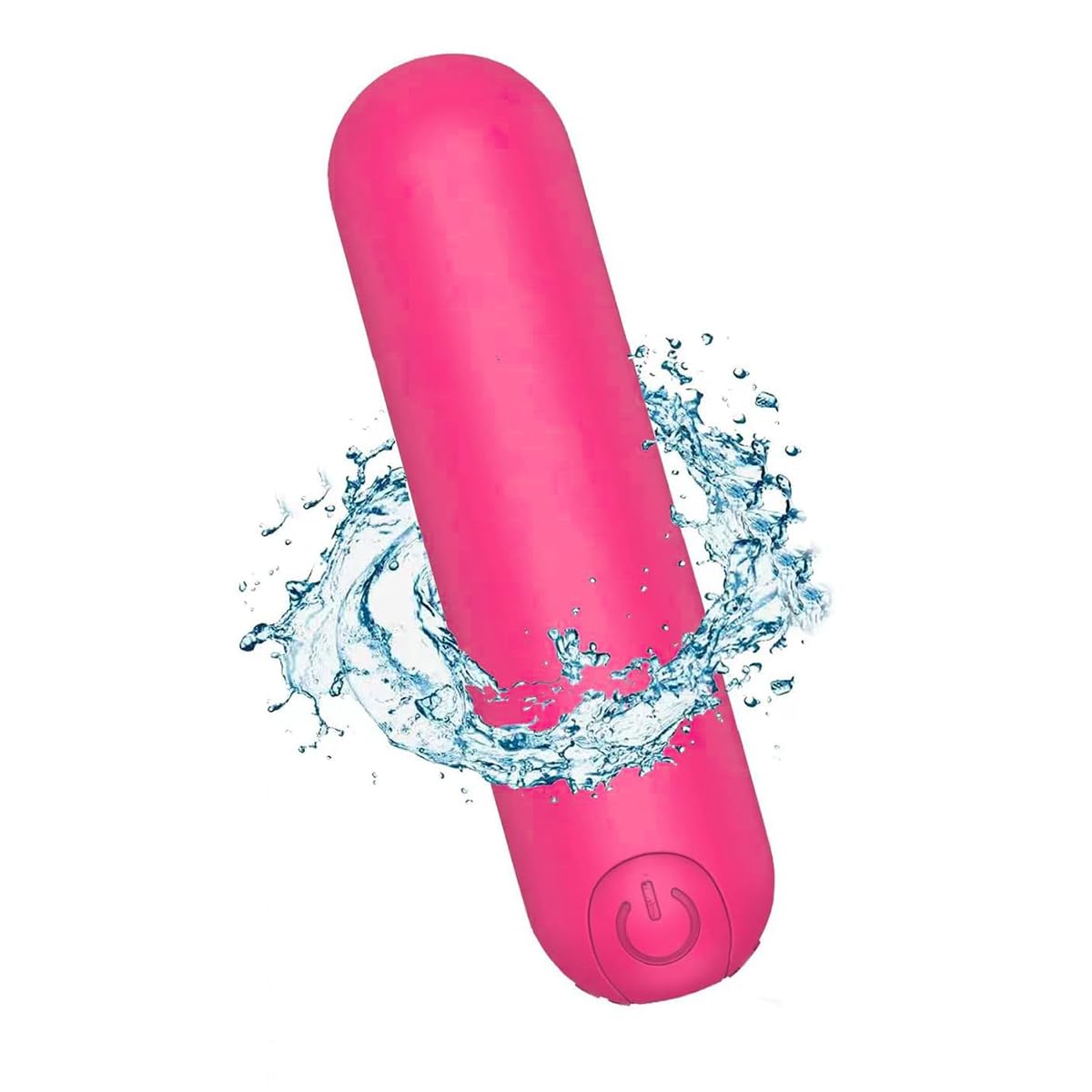 Vibrador Bullet Mini Silicona Rosa Inalámbrico Recargable 10 Modos Impermeable para Mujer