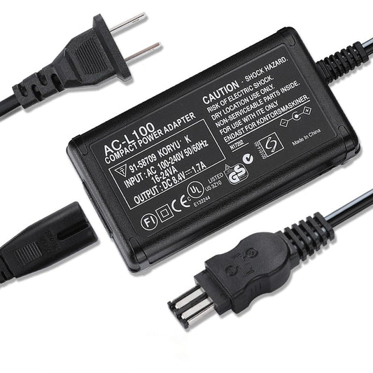 Adapter Charger And US Cable for SONY Handycam DCR-TRV19 CCD-TRV37,CCD-TRV36,CCD-TRV43,CCD-TRV68, CCD-TRV138,CCD-TRV41 TRV108,TRV280,TRV118,TRV138,TRV16 Digital Camcorder