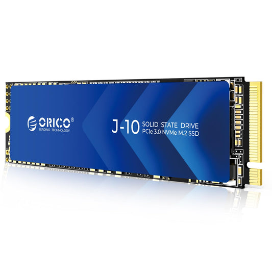 ORICO NVMe SSD 1TB M.2 con disipador térmico, PCIe Gen3x4 2280 Internal Solid State Drive, SLC Cache 3D NAND, hasta 3100MB/s, Compatible con portátiles y PC de sobremesa-J10