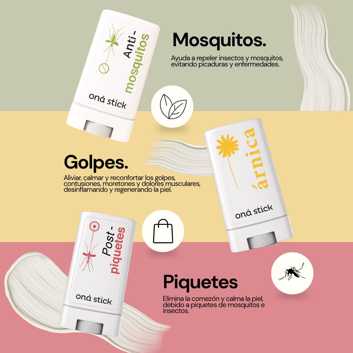 Paquete de Barras Arnica Anti-mosquitos Naturales y Post-piquetes