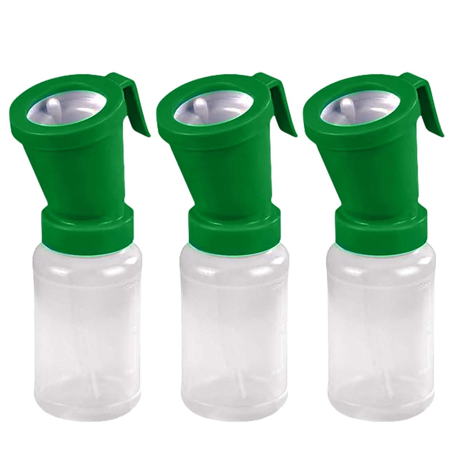 Paquete de 3 tazas de tetina, desinfección de limpieza de pezones sin reflujo, taza de inmersión para vaca, oveja, cabra, tetina sin retorno, 300 ml (verde)