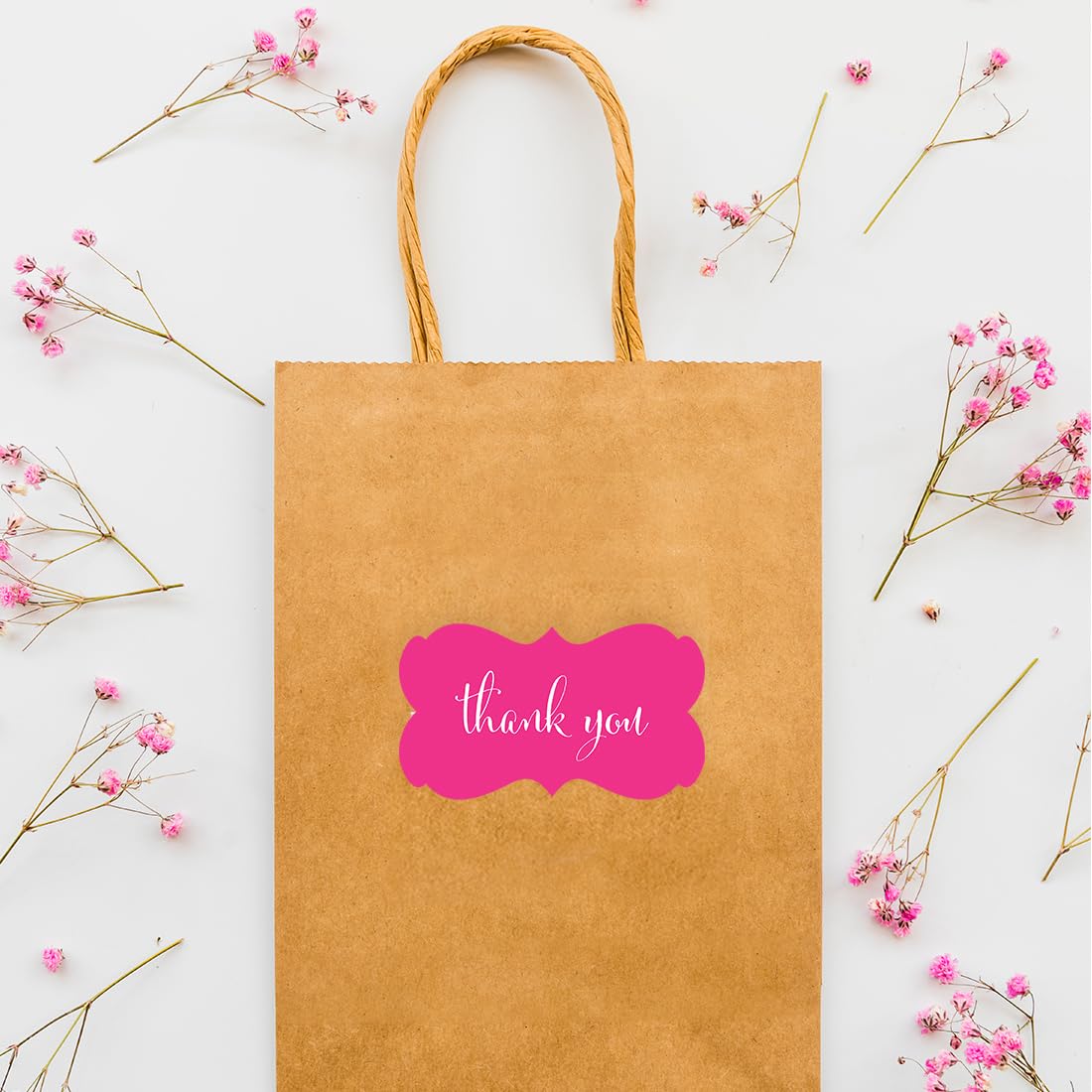 Andaz Press Etiqueta para sobre , Thank You Fucsia, 1, 36.00
