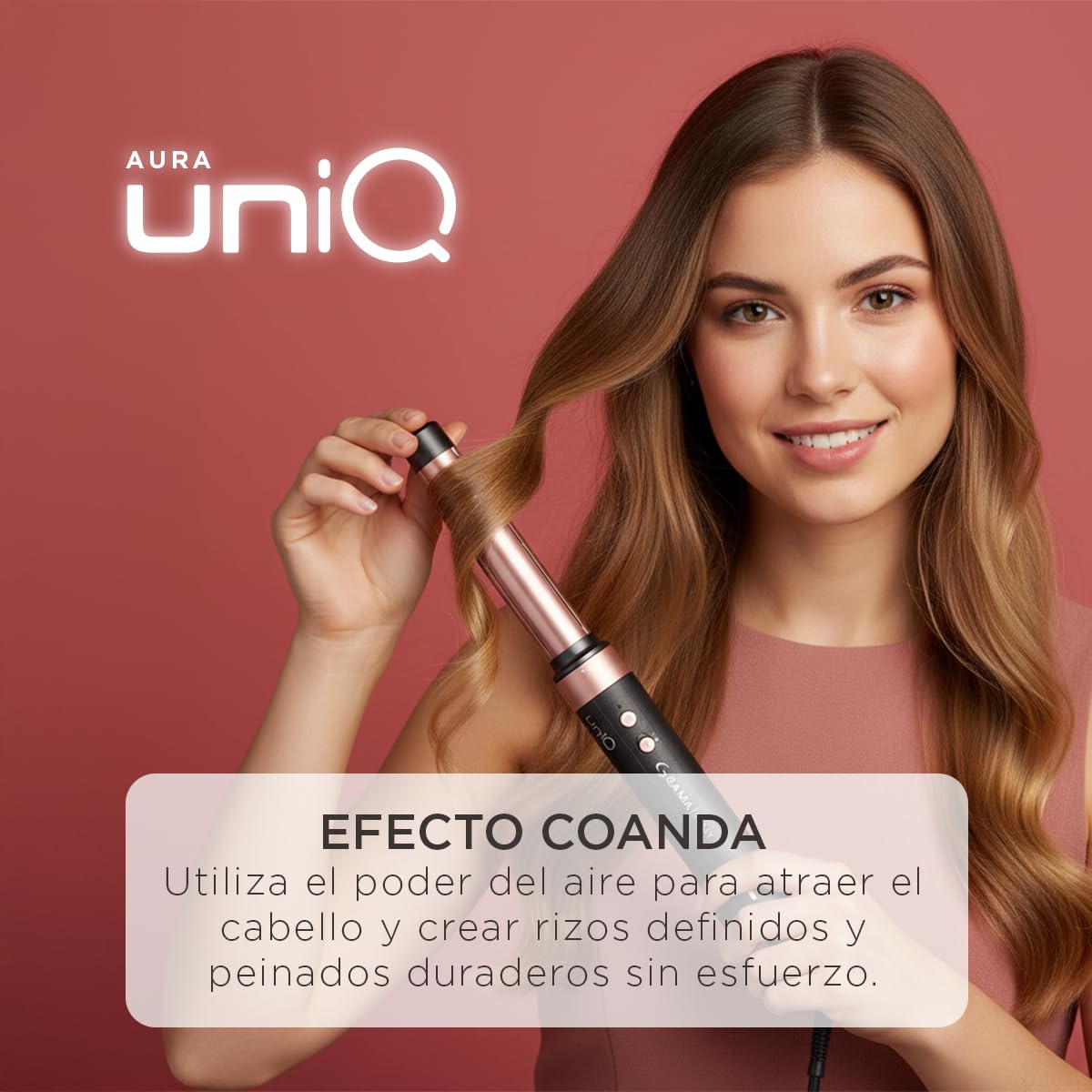 Multiestilizador GA.MA Italy UniQ Styler Aura Coanda Motor Digital Profesional