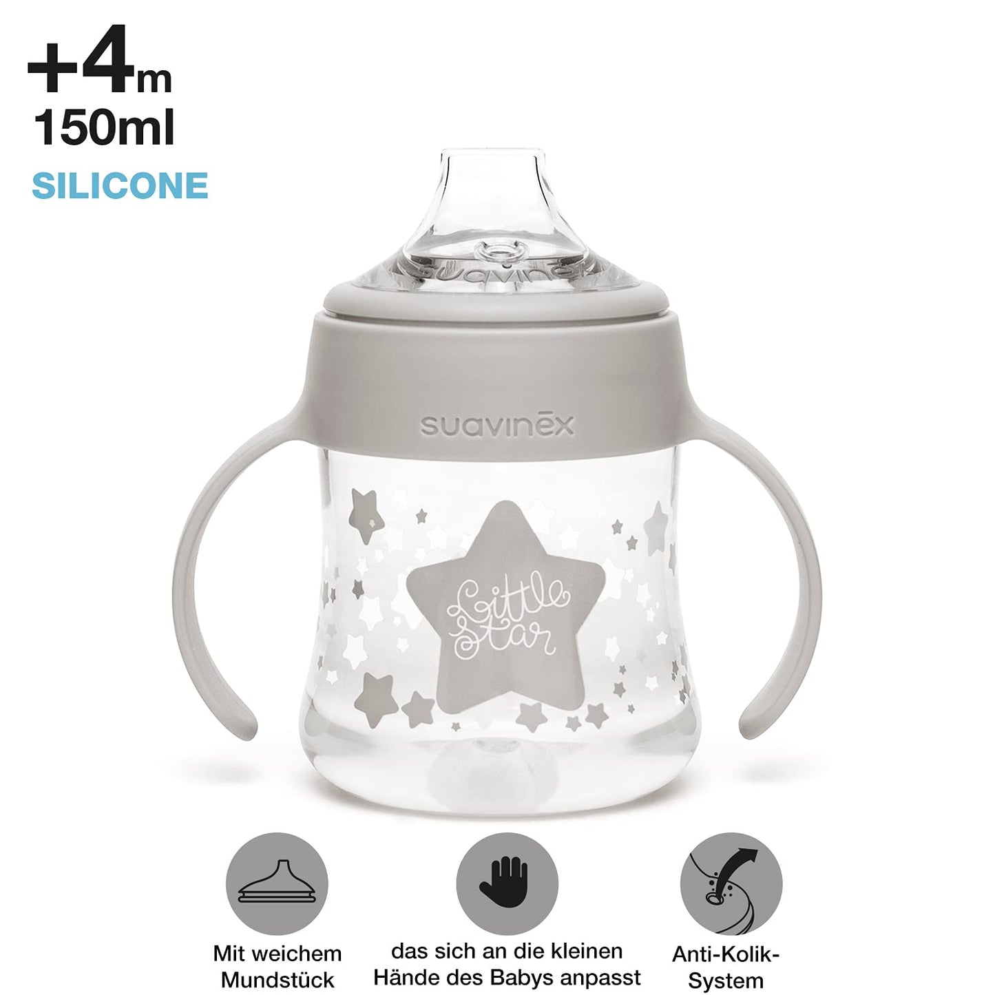 Set de Biberón Suavinex Blanco Little Star para Bebé