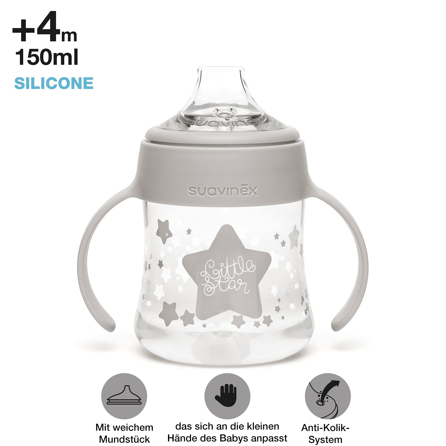 Set de Biberón Suavinex Blanco Little Star para Bebé