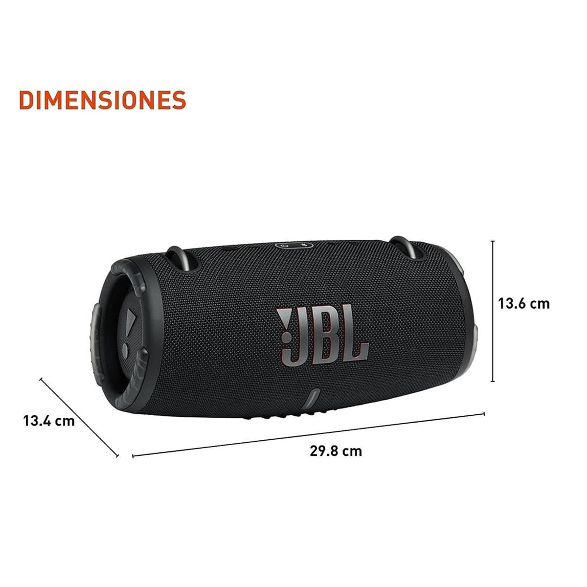 JBL Xtreme 3 - Altavoz Bluetooth portátil, Sonido Potente y Graves Profundos, IP67 Impermeable, 15 Horas de reproducción, Powerbank, PartyBoost para emparejamiento de múltiples Altavoces, Negro