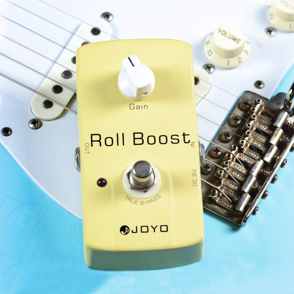 JOYO Boost Pedal Classic Circuitry de hasta 35 dB Clean and Clear Boost para efecto guitarra eléctrica – True Bypass (Roll Boost JF-38)