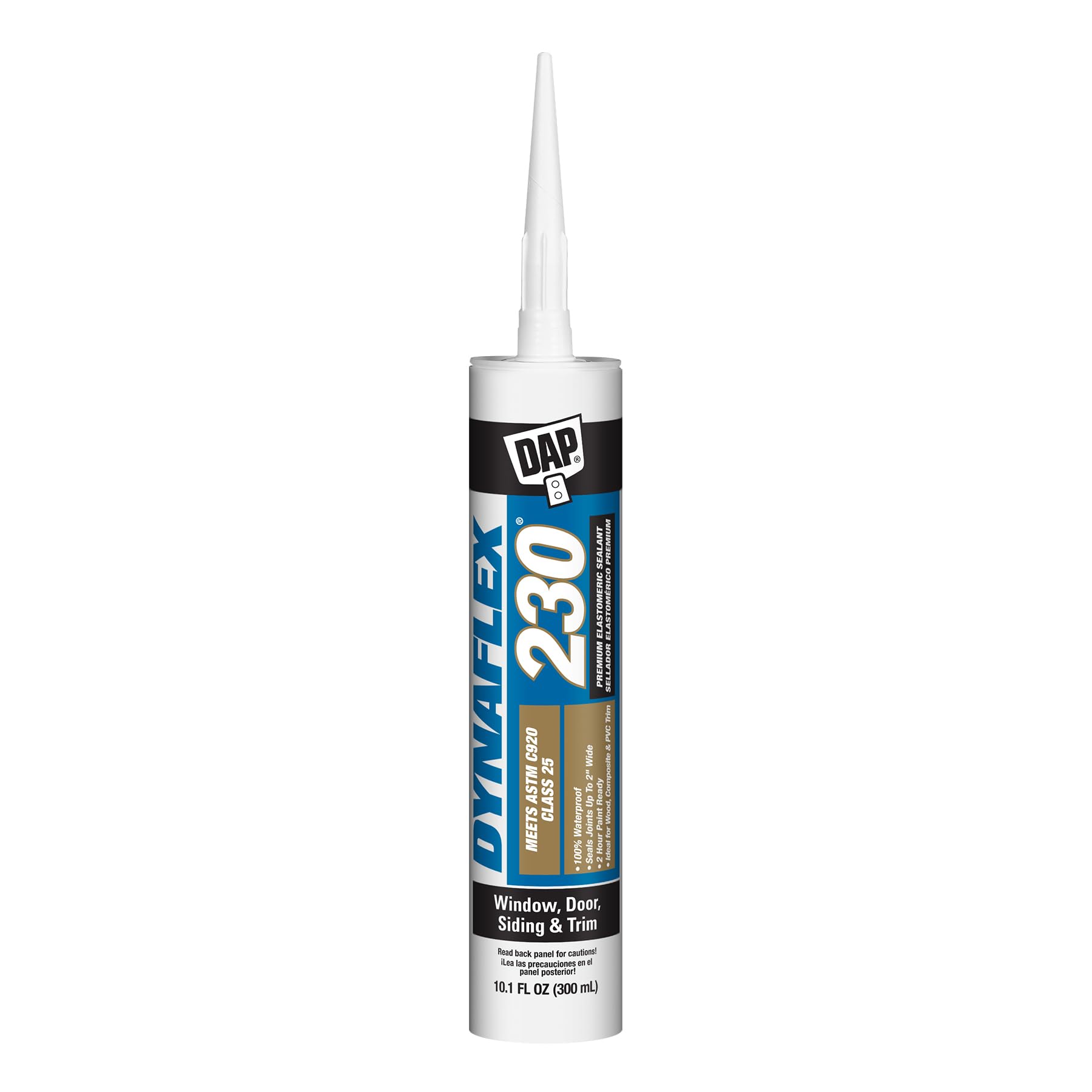 DAP Dynaflex 230 Pro Sellador elastomérico, blanco WT099, 10 oz (7079807102)