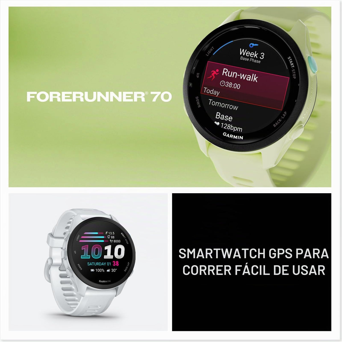 Reloj Garmin Forerunner 70 Negro