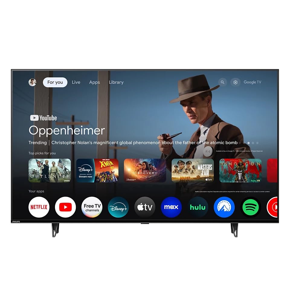 PHILIPS Television | 50 Pulgadas | Clase LED | Serie 7000 | 4K Ultra HD | 2160p | Sistema Operativo Android | Smart Google TV | HDR10 | HDMI | Bluetooth | USB | Modo de Película (Reacondicionado)