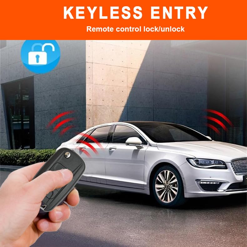 Sistema de Alarma para Coche BANVIE con Kit de Arranque Remoto y Botón de Parada de Motor