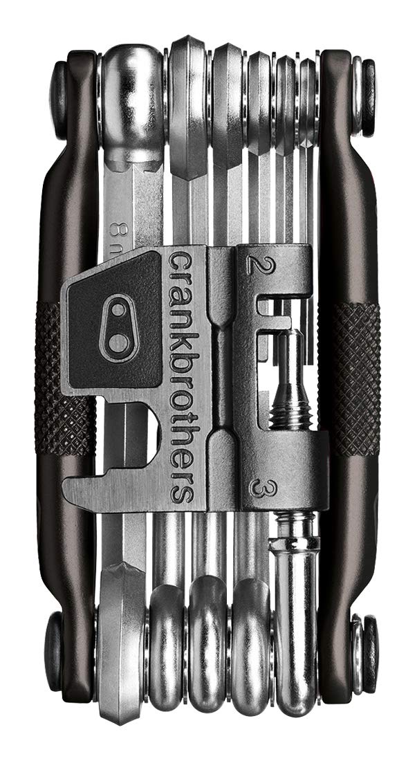 CRANKBROTHERs Multi-Tool - Herramienta para Bicicleta de Acero, Torx, Hexagonal y Herramienta de Cadena Compatible (M19, M17, M10, M5)