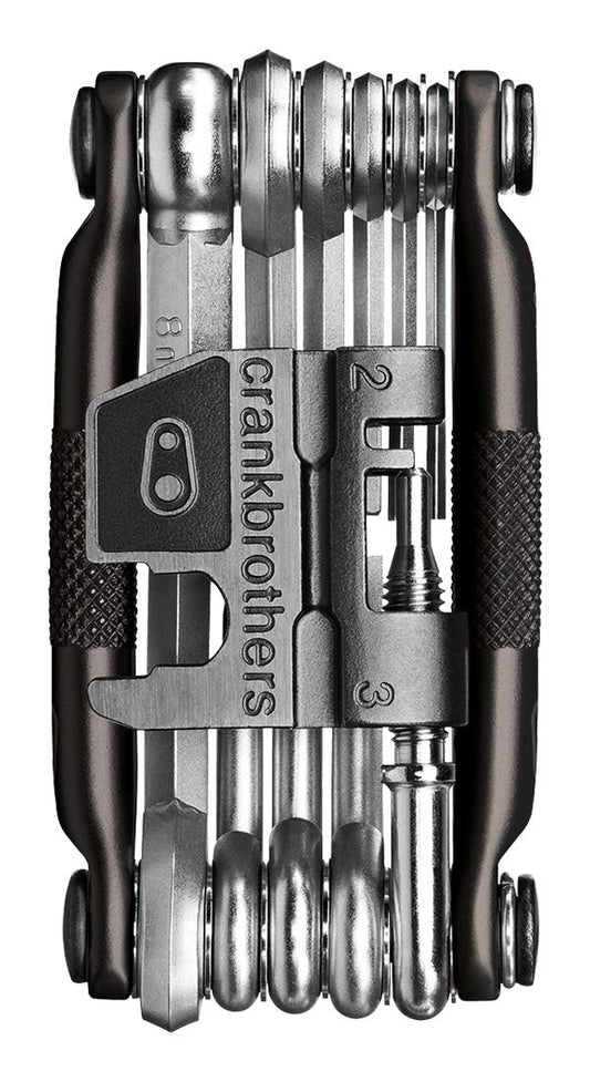 CRANKBROTHERs Multi-Tool - Herramienta para Bicicleta de Acero, Torx, Hexagonal y Herramienta de Cadena Compatible (M19, M17, M10, M5)