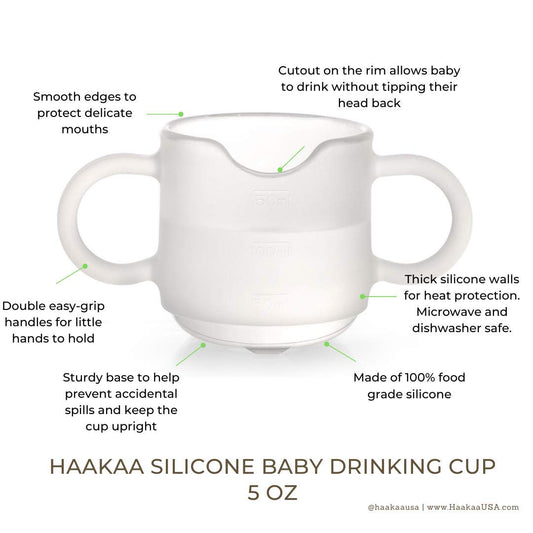 Taza para Bebés Haakaa Silicona 5 Onzas