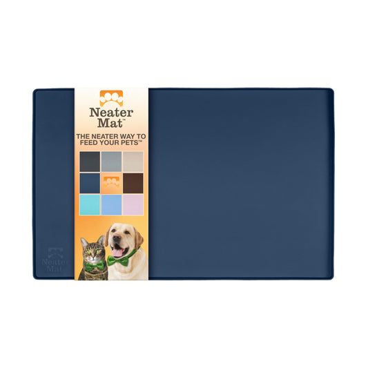Alfombrilla para Mascotas Neater Pet Brands Azul Oscuro Impermeable de Silicona