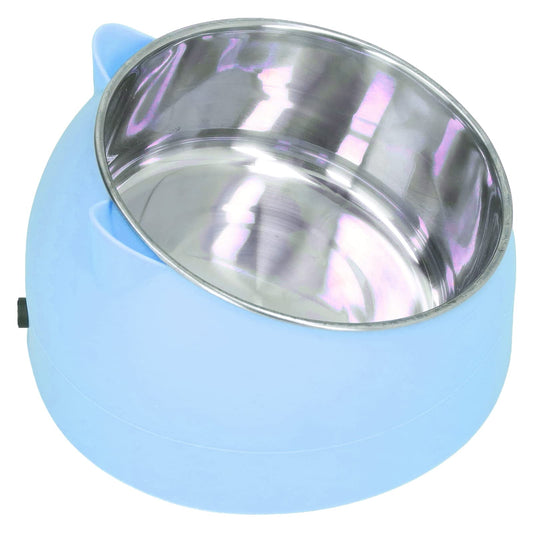 GLOGLOW Cuenco para Mascotas con Calefacción, Temperatura de Acero Inoxidable Tazón de Comida para Gatos Tazón de Calentamiento para Mascotas Perro Gato Calentador de Agua Térmico Tazón para Gatos
