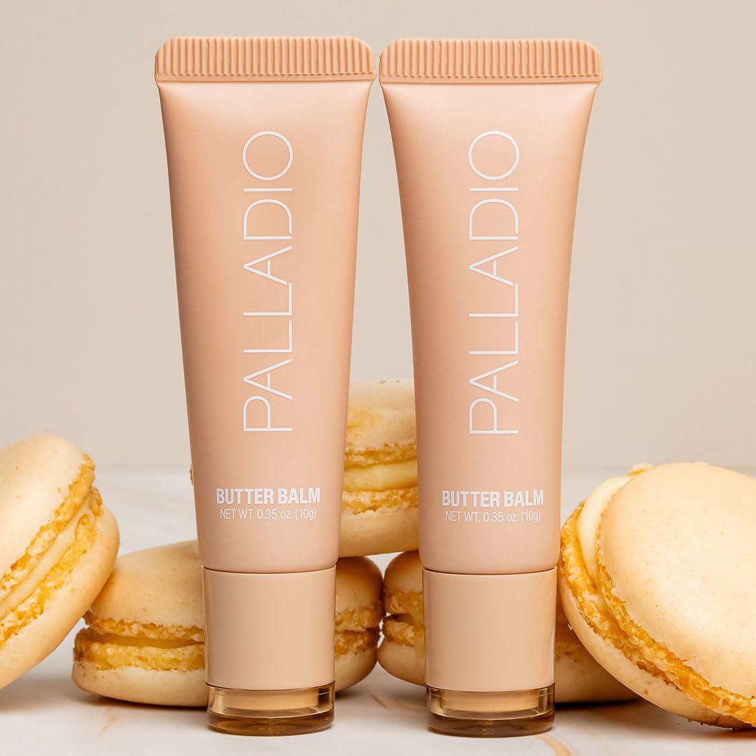 Palladio Butter Balm - Bálsamo Labial Hidratante con Tinte Transparente, Aloe, Péptidos, Manteca de Karité y Fórmula Vegana para Hidratación Instantánea, French Vanilla