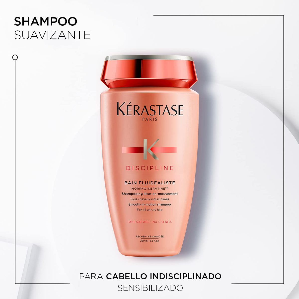 Shampoo Kérastase Anti-frizz Bain Fluidealiste Sin Sulfatos Discipline | 250ml