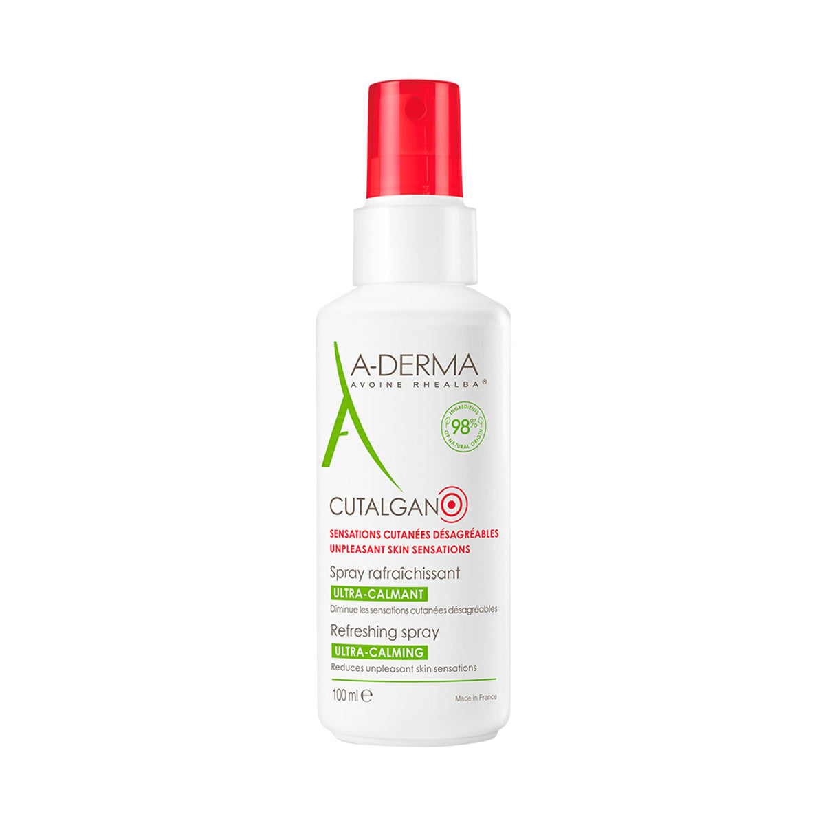 A-DERMA Cutalgan Spray Refrescante Calmante Piel Irritada con Avena 100 ml
