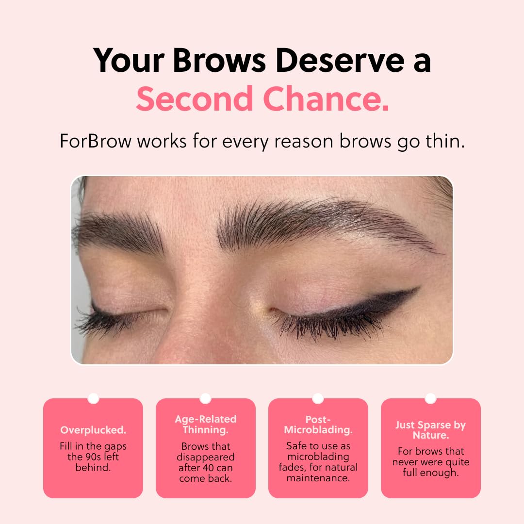 Suero de Crecimiento para Cejas ForBrow Natural y Orgánico Vegano Libre de Crueldad Animal para Mayor Densidad