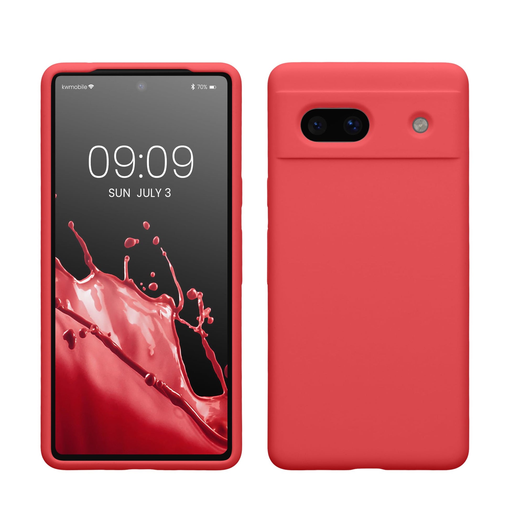 kwmobile Carcasa Compatible con Google Pixel 7a Funda - Case TPU y Silicona antigolpes - Apto Carga inalámbrica - Dolce Vita