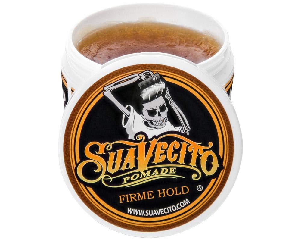 Suavecito Pomade Firme (fuerte) para sostener 5 onzas, 1 paquete – Pomada fuerte para el cabello para hombres – Gel de cabello a base de agua de brillo medio – Fácil de lavar – Sujeción todo el día para todos los estilos de cabello