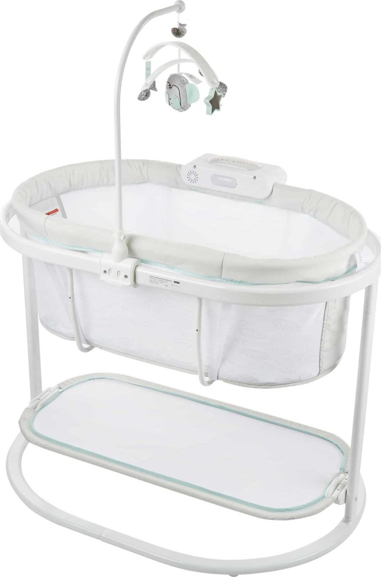 Fisher-Price - Moisés de noche para bebé con movimientos calmantes y luces para recién nacidos de más de 0 meses, Sweet Snugamonkey