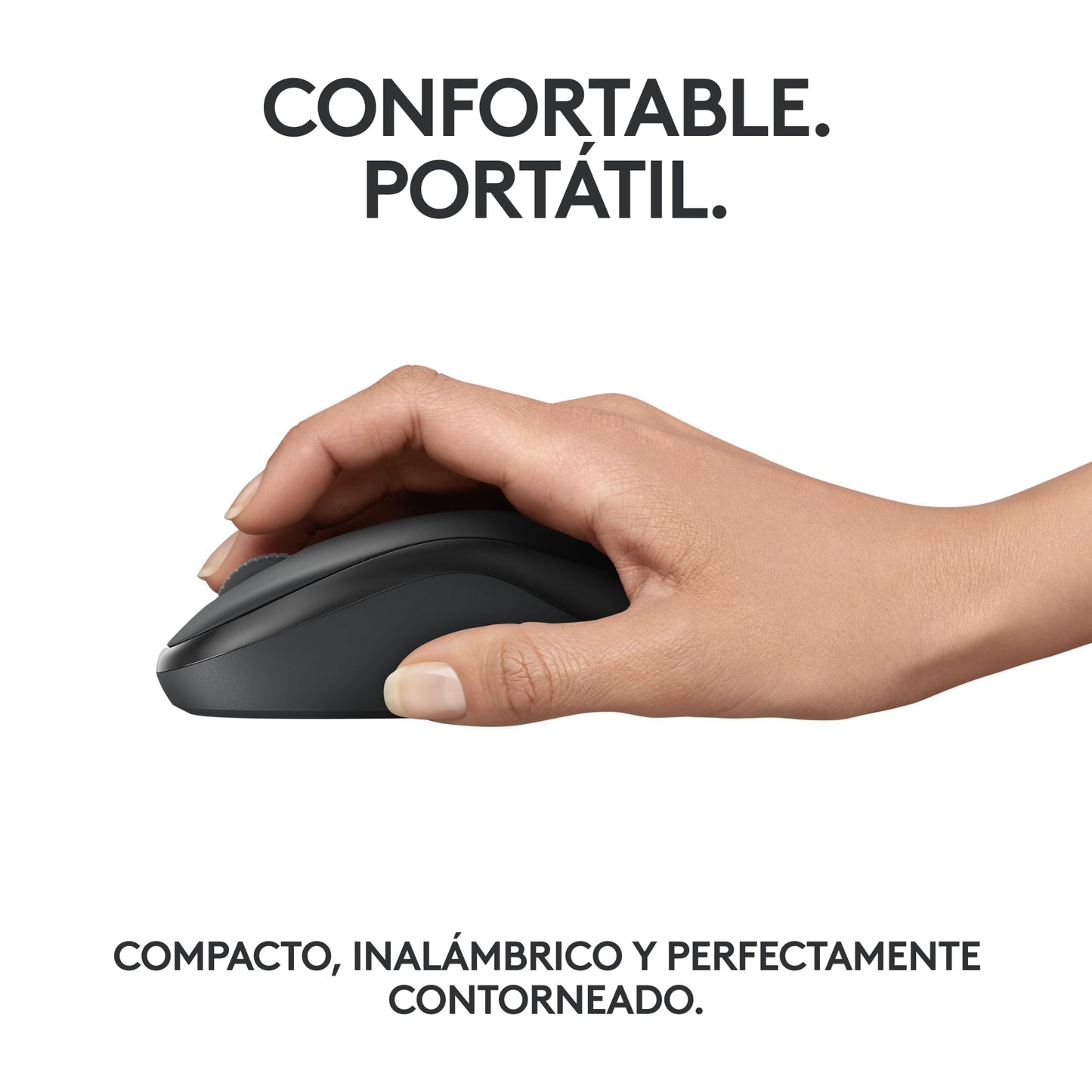 Logitech Mouse Bluetooth silencioso M240, inalámbrico, Compacto, portátil, Seguimiento Suave, batería 18 Meses, Windows, macOS, ChromeOS, Compatible con PC, Mac, laptops, Tablets - Negro