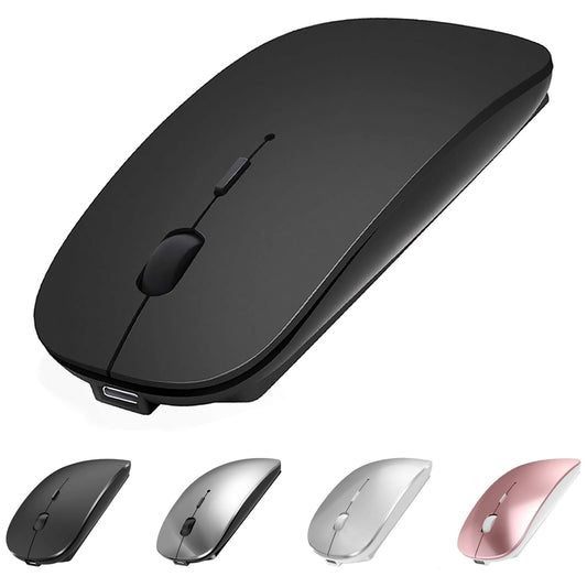Mouse Inalámbrico Suteke Bluetooth USB C Recargable para MacBook, iPad y Portátil