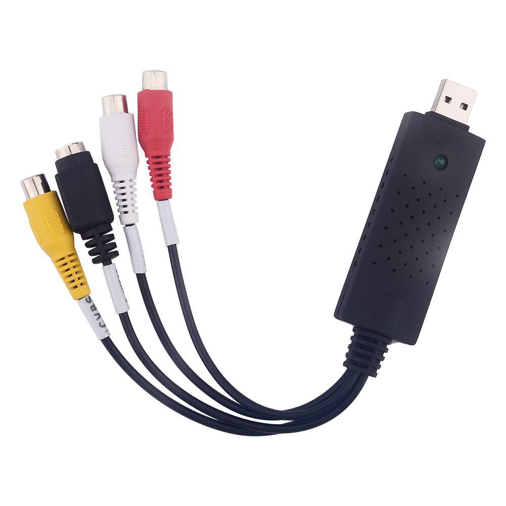 Nuevo Cable de adaptación del convertidor de Captura USB 2.0 a 3 RCA o svideo TV DVD VHS RW