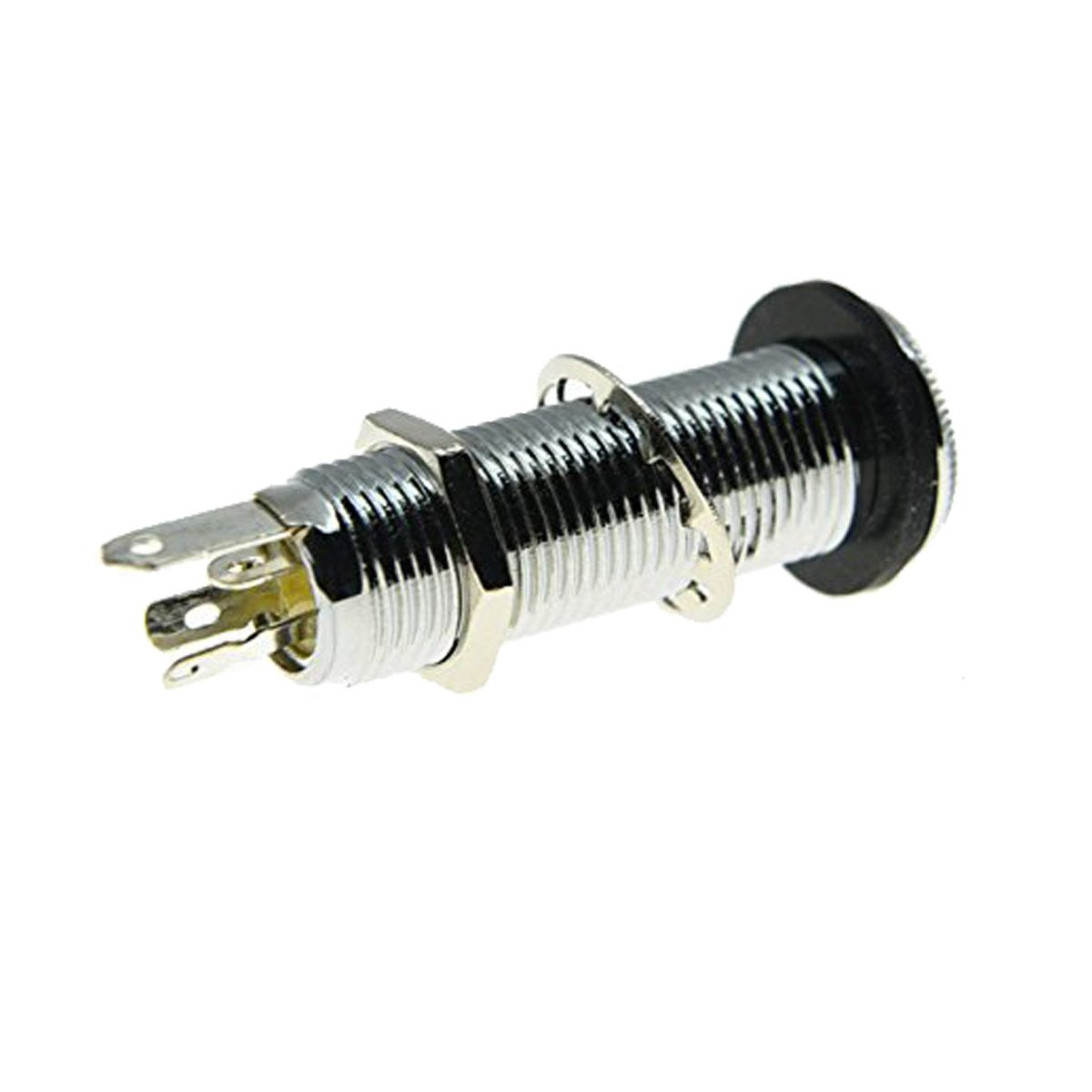 KAISH - Bajos estéreo de cobre para guitarra de 1/4 pulgadas, con conector estéreo o overol chapado en cromo