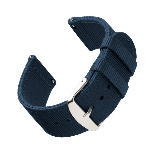 Correas de Reloj Archer Azul Marino de Nailon Premium con Liberación Rápida 22mm