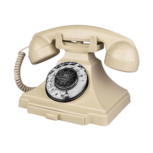 Teléfono fijo retro, teléfono antiguo con cable vintage, esfera giratoria de los años 30, teléfono decorativo de moda antigua para personas mayores, teléfonos giratorios básicos para adultos mayores