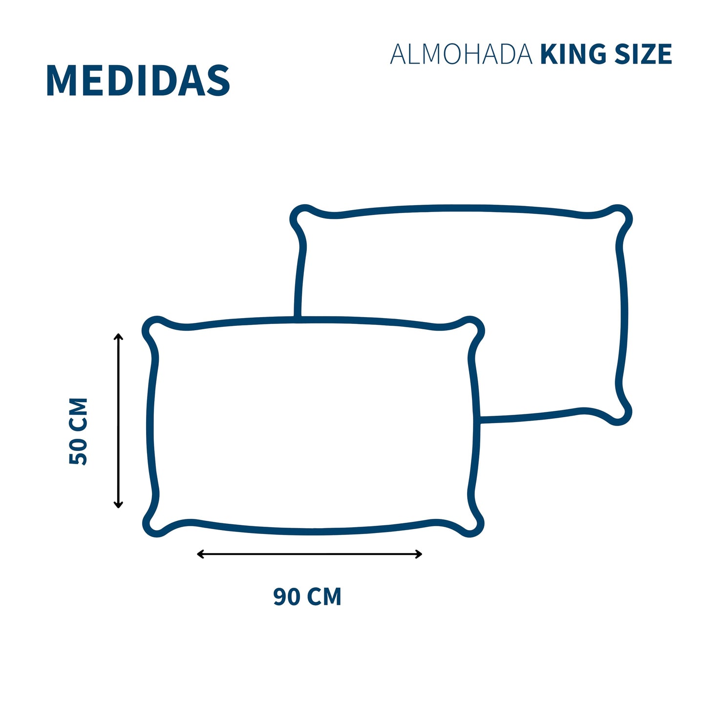 Almohadas TESSO HOME Gris Firmeza Media Hipoalergénicas King Size