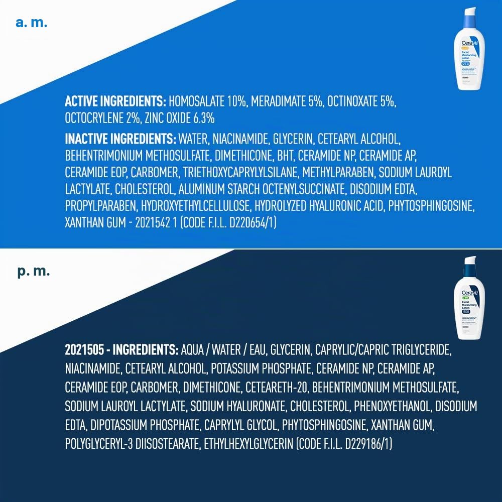 CeraVe Am/Pm Bundle Facial Moisturizing Lotion, 2 Count